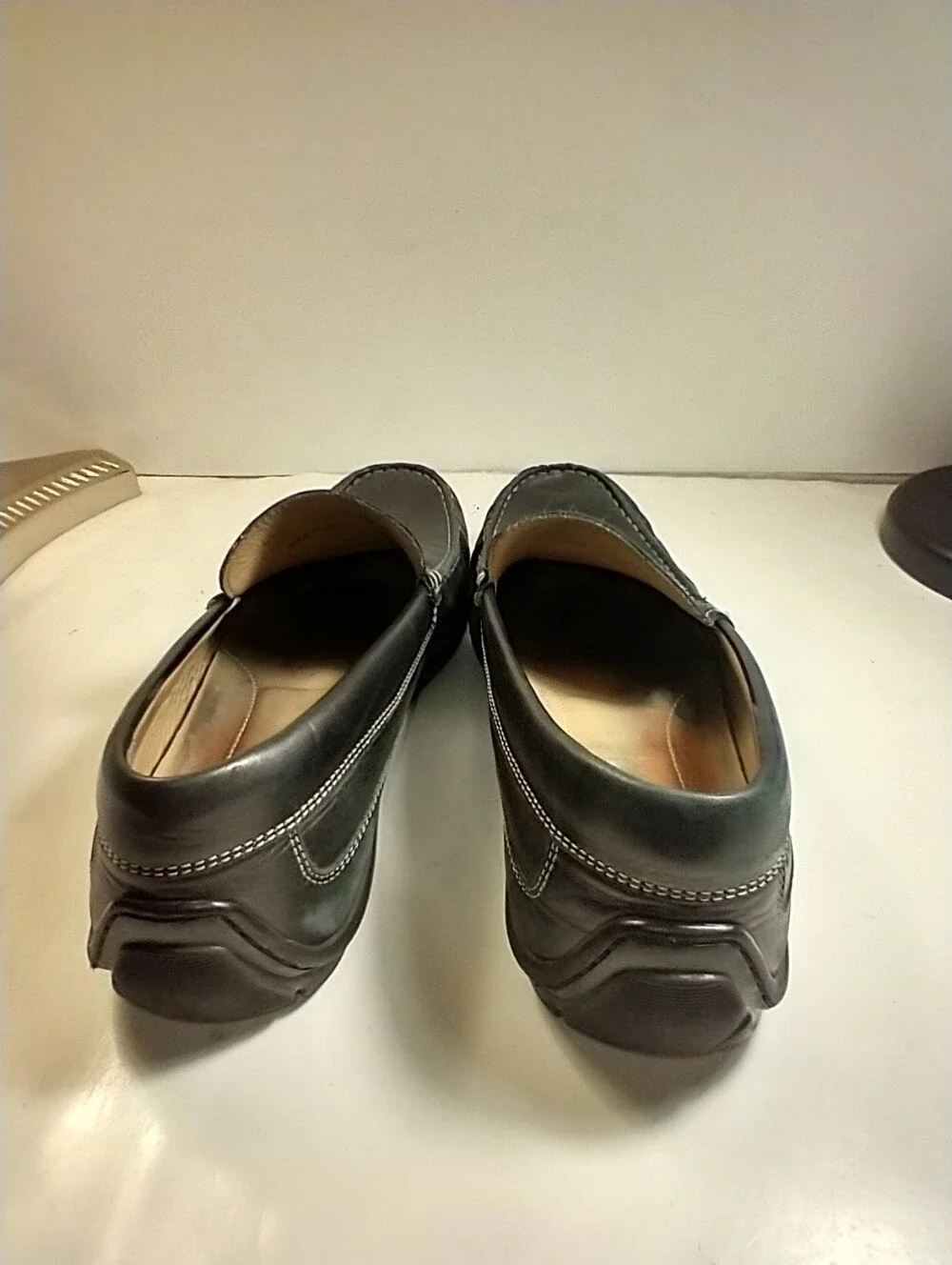 Ecco Classic Moc 2.0 Black Driving Loafers Shoes Men's sz 10(44).